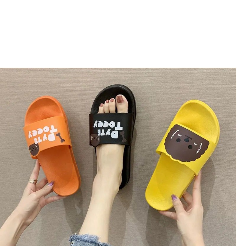 Ladies Cute Rubber Flip Sesame Street Slippers(add one size) | Lazada PH