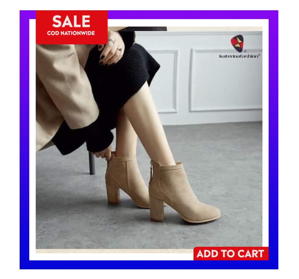 suede ankle boots high heel