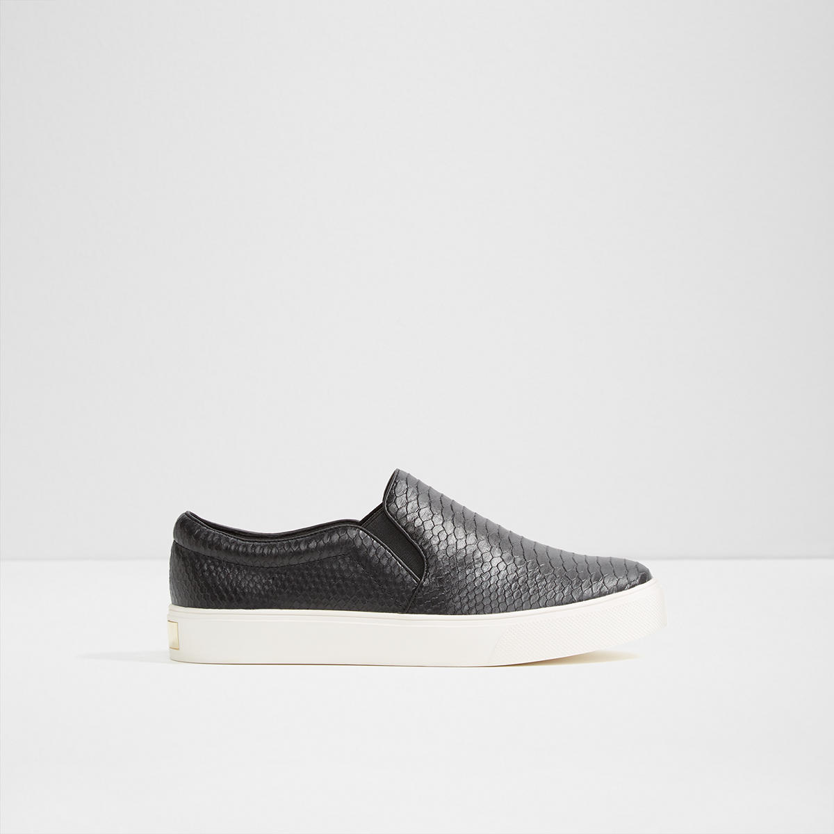 aldo black slip on sneakers