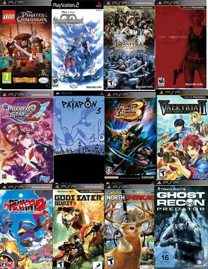 psp games list with pictures