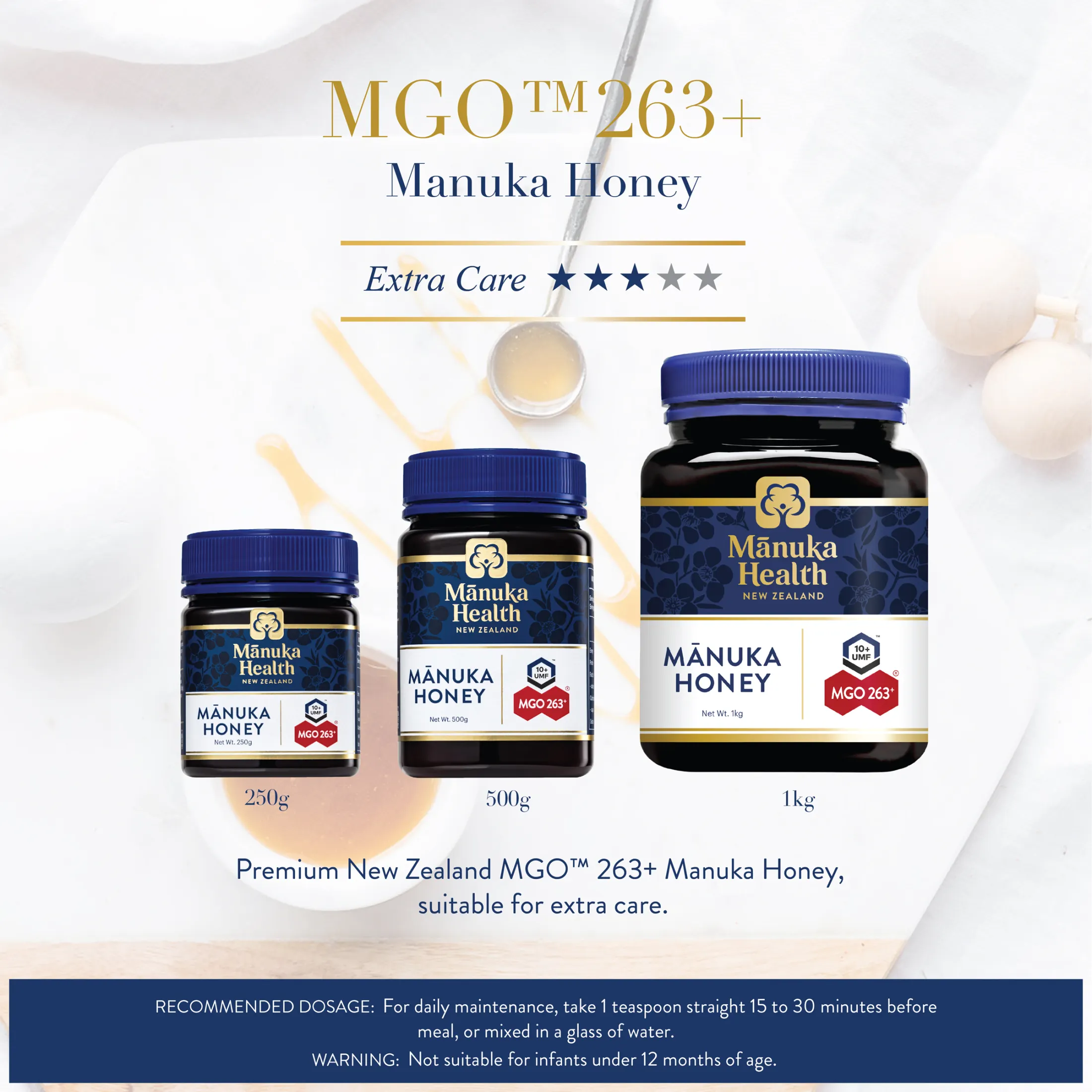 MGO 263+ UMF 10+ Manuka Honey (1kg) - 100% PURE NEW ZEALAND HONEY FROM MANUKA HEALTH | Lazada PH
