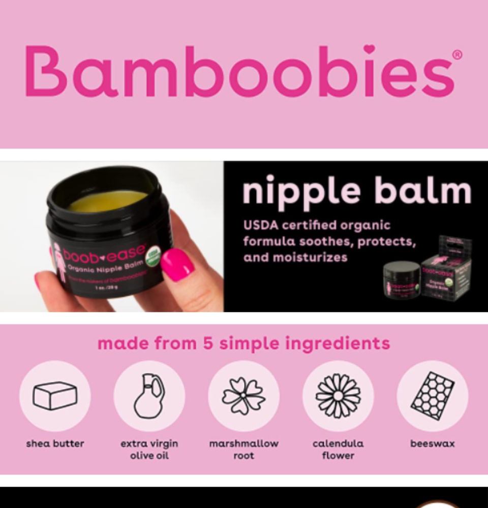 Bamboobies Organic Nipple Balm 