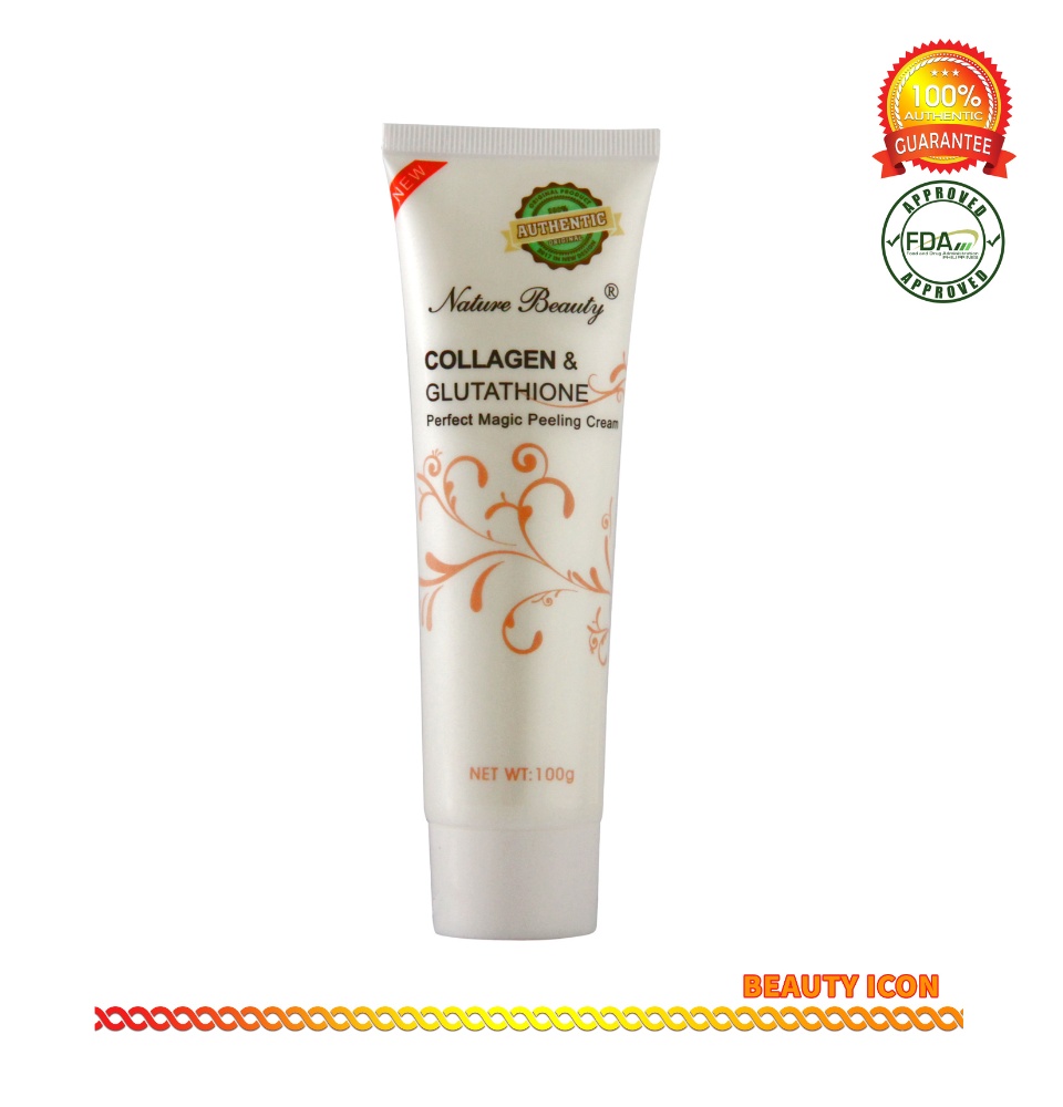 Set of 2)Nature Beauty Collagen and Glutathione Peeling Cream 100g  Sensitive Skin Acne Care Exfoliating Cream Vitamin C Enriched Acne Blemish  Removal Cream - Lazada