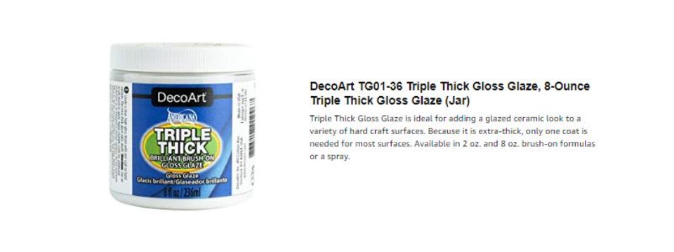 Decoart Triple Thick Gloss Glaze 6 oz. Spray