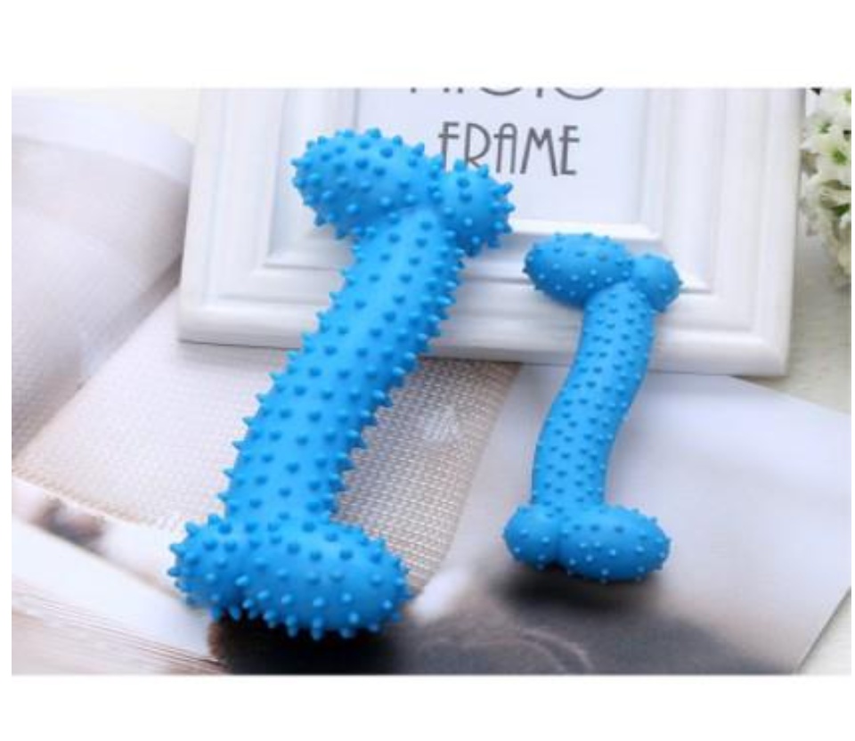 Pet Product Rubber Dog Toy with Thorn Bone Rubber Molar Teeth Pet Toy Dog  Bite Resistant Molar Training Grinding Teeth To Smell