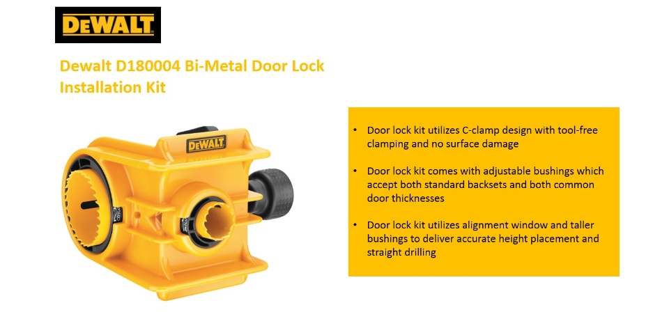 Dewalt door hole online saw kit