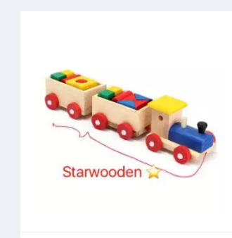 baby wooden train