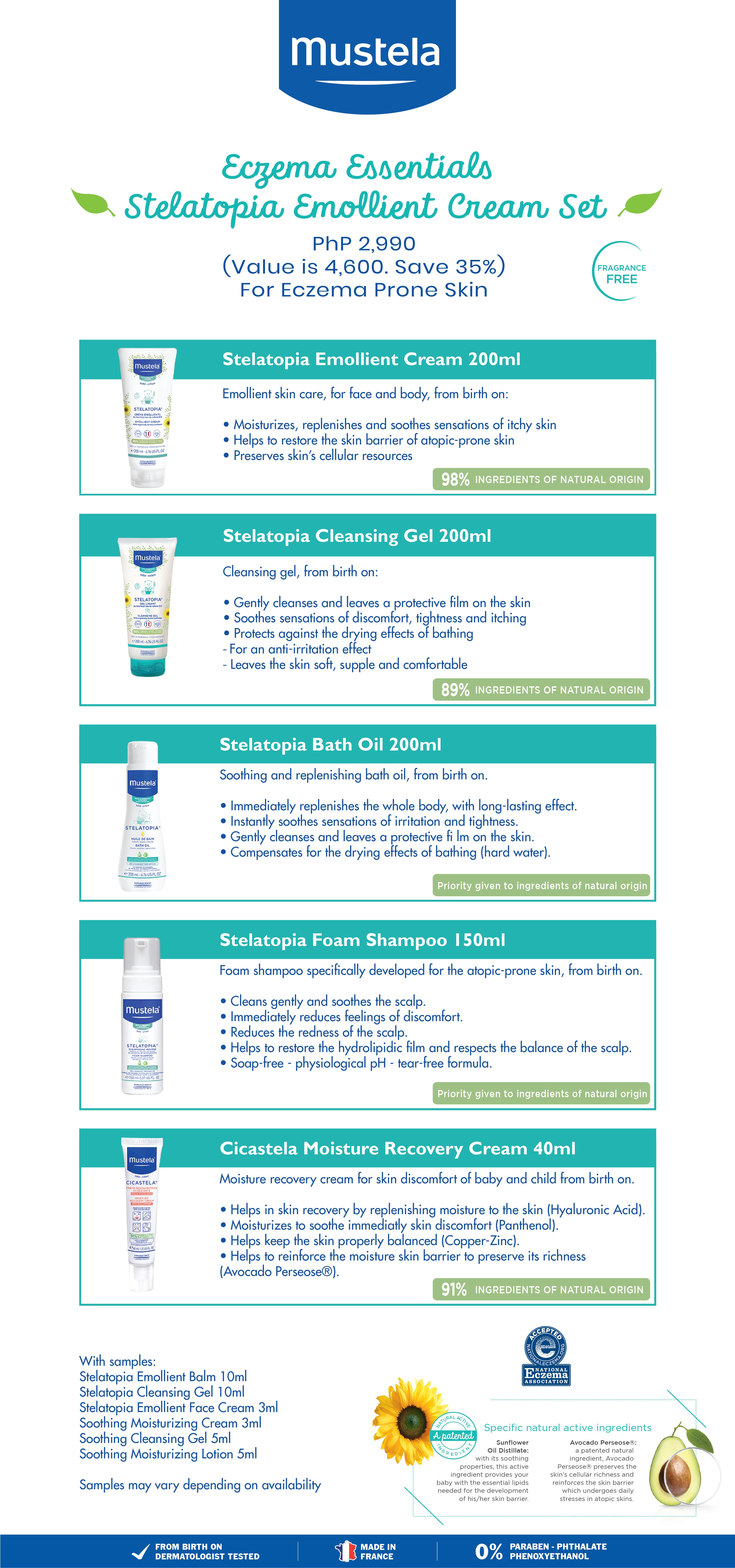mustela eczema set