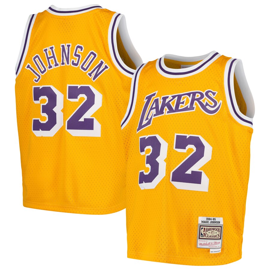 Magic Johnson Lakers Retro NBA Jersey 