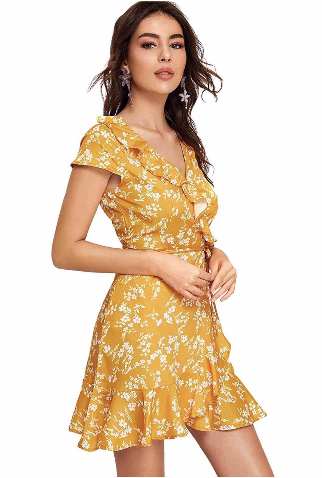 lazada yellow dress