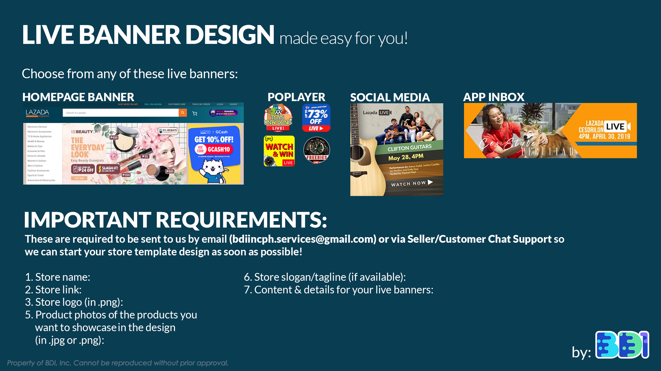 Bdi Live Banners For Social Media Post Lazada Ph
