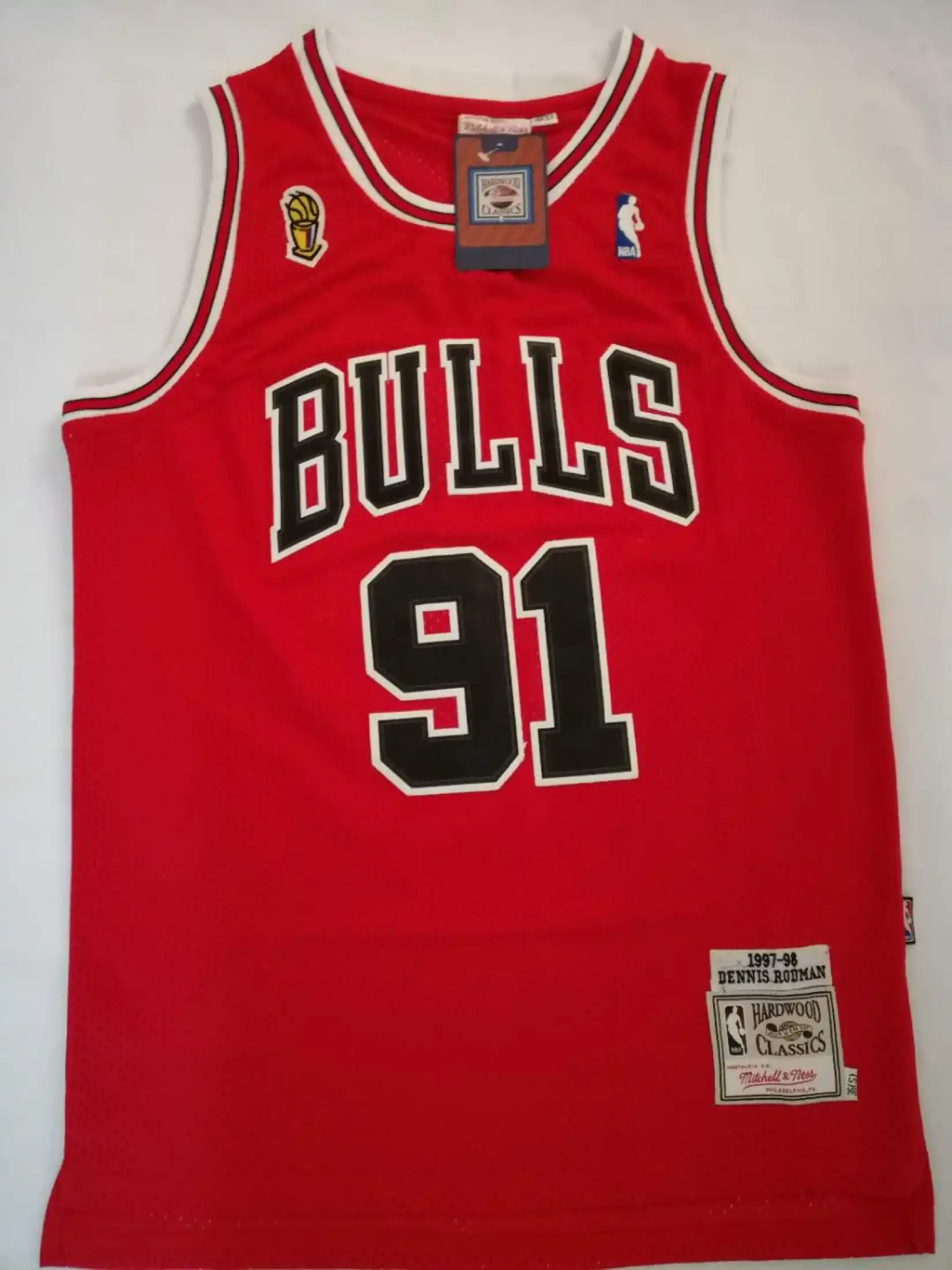 bulls 91 rodman jersey