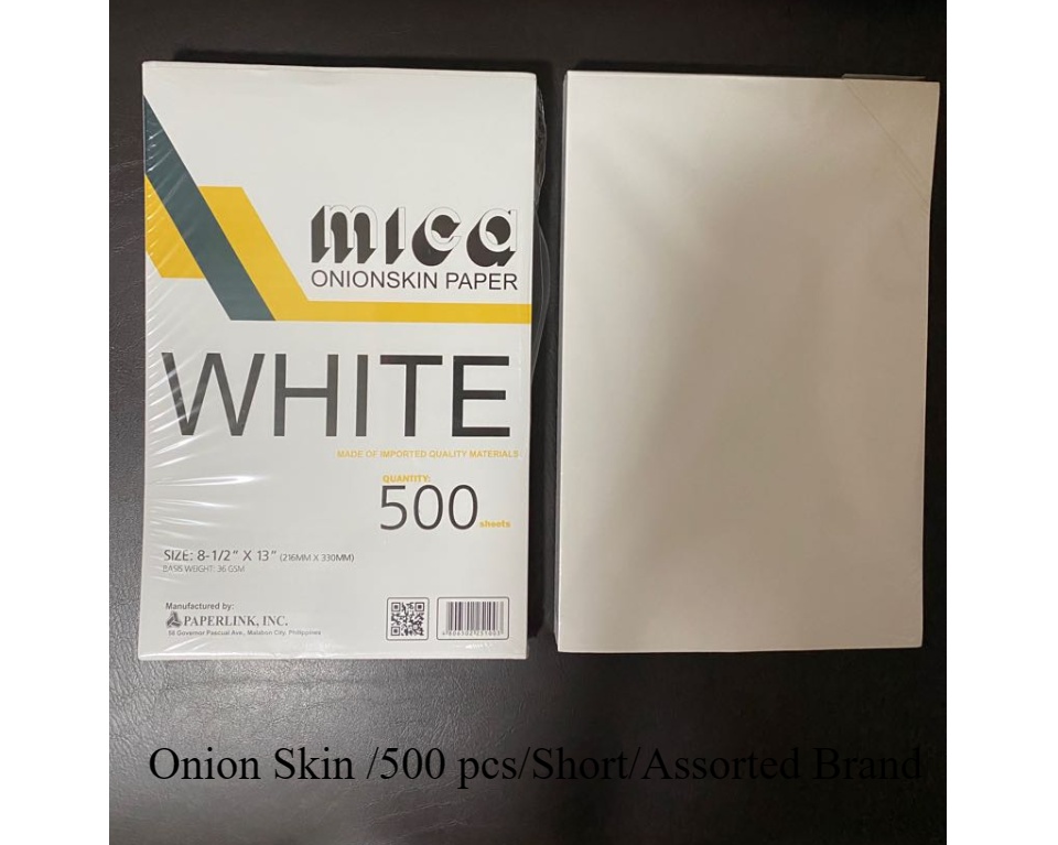 Onion Skin Paper, 500 pcs, Short, Assorted Brand