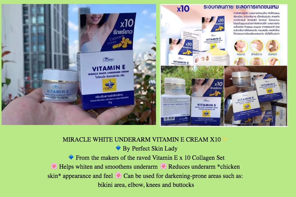 vitamin e miracle white underarm cream