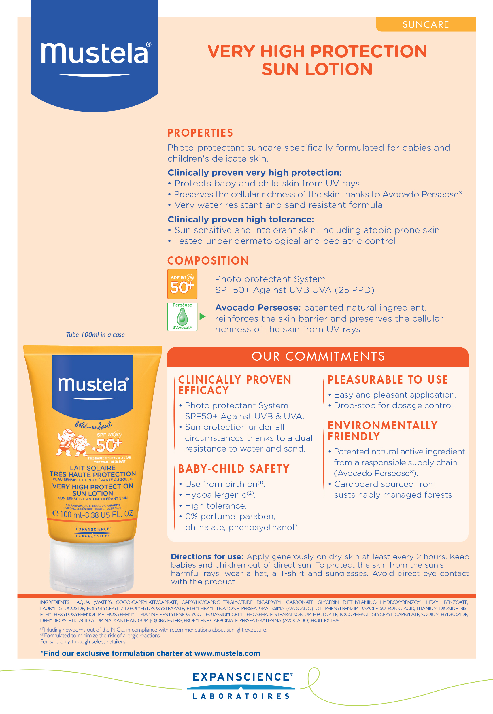 mustela high protection sun lotion