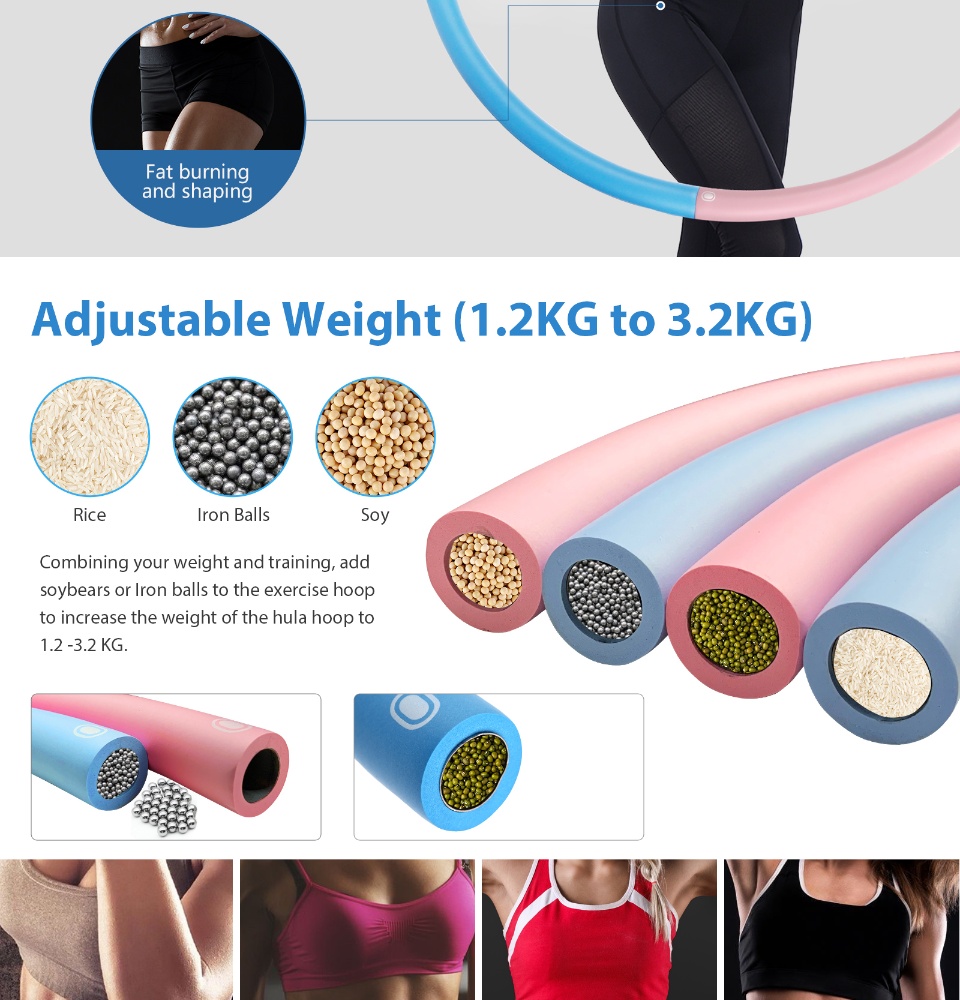 Weighted hula 2025 hoop lazada