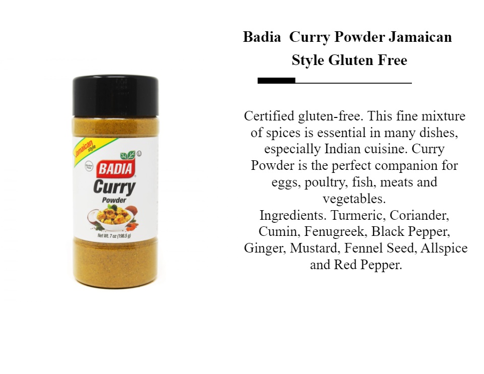 Badia Curry Powder Jamaican Style Gluten Free g Lazada PH