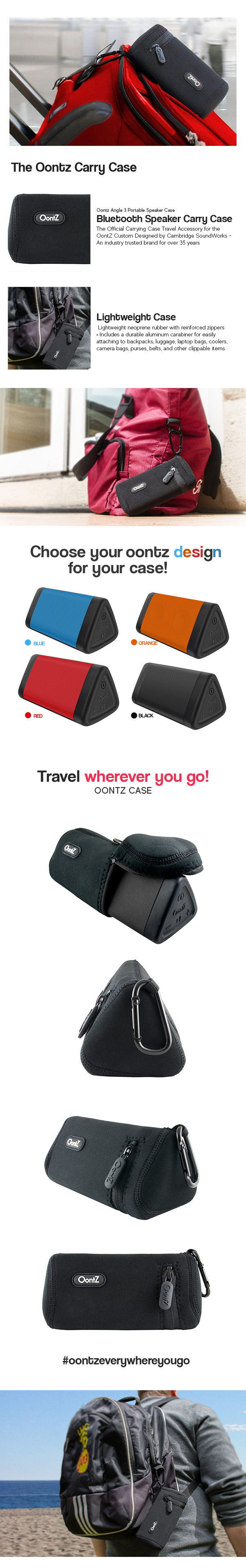 oontz angle 3 carry case