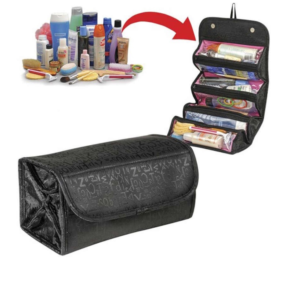 roll up travel cosmetic bag