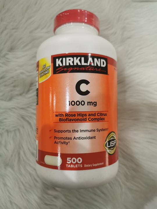 Kirkland Signature Vitamin C With Rosehips And Citrus Bioflavonoid Complex 1000mg 500 Tablets