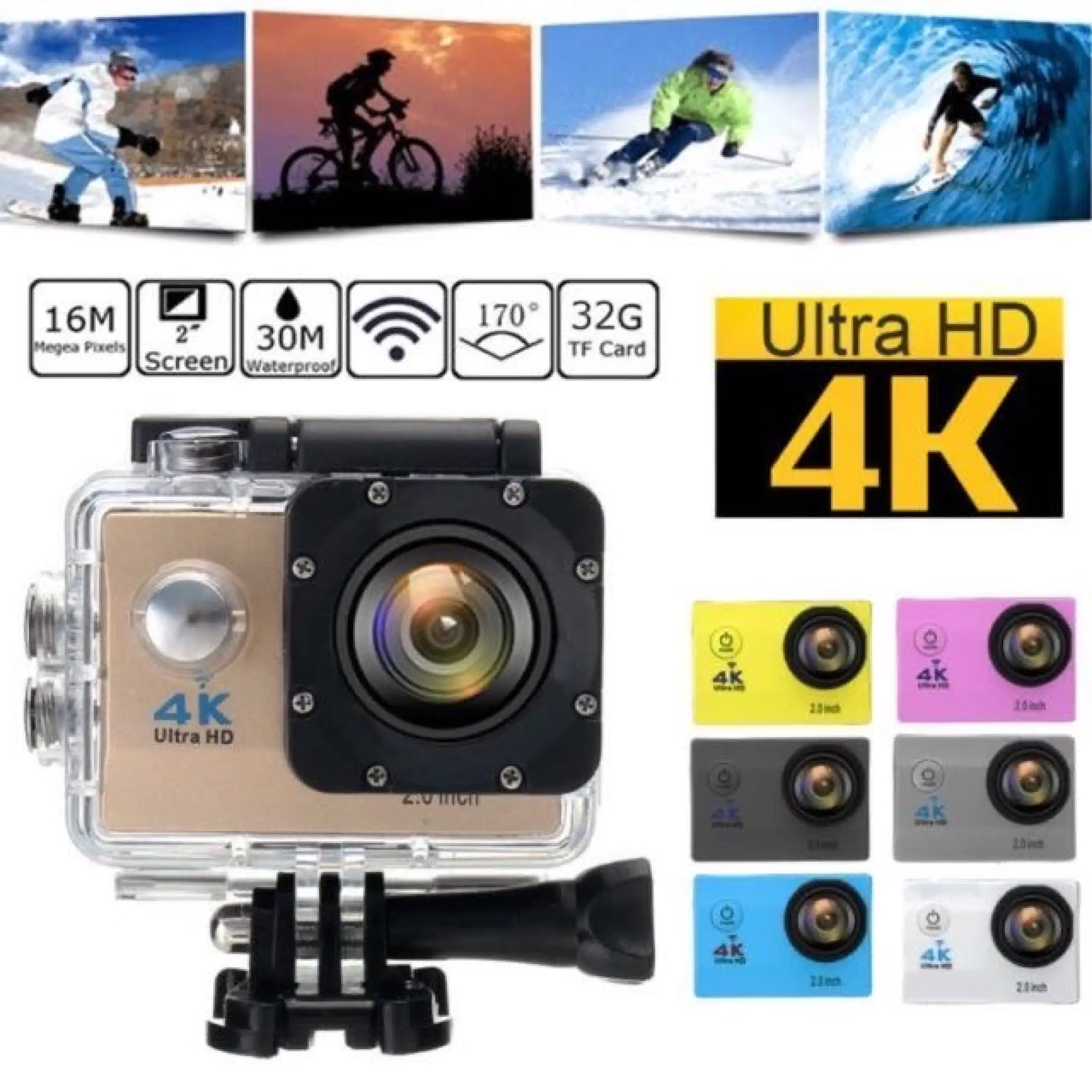 4k Sports Camera Action Cam Gopro Wifi Remote Lazada Ph