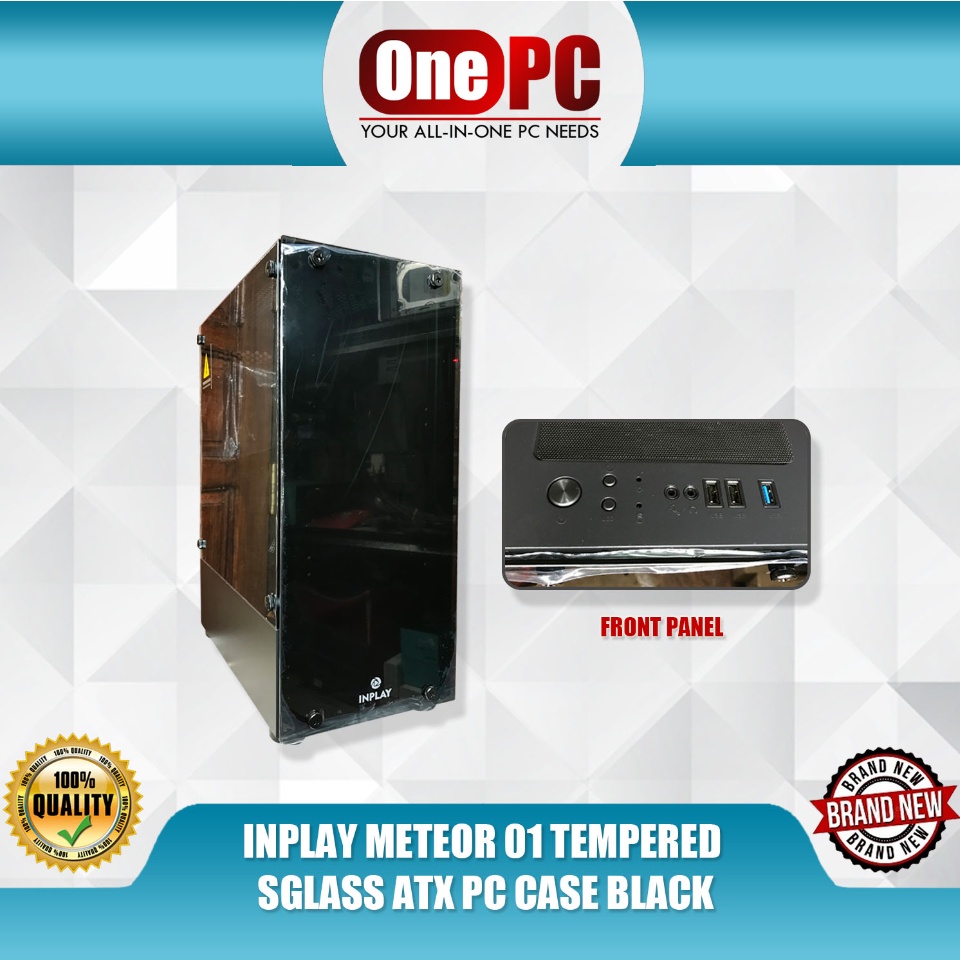 INPLAY METEOR 01 TEMPERED GLASS ATX PC CASE BLACK Expansion