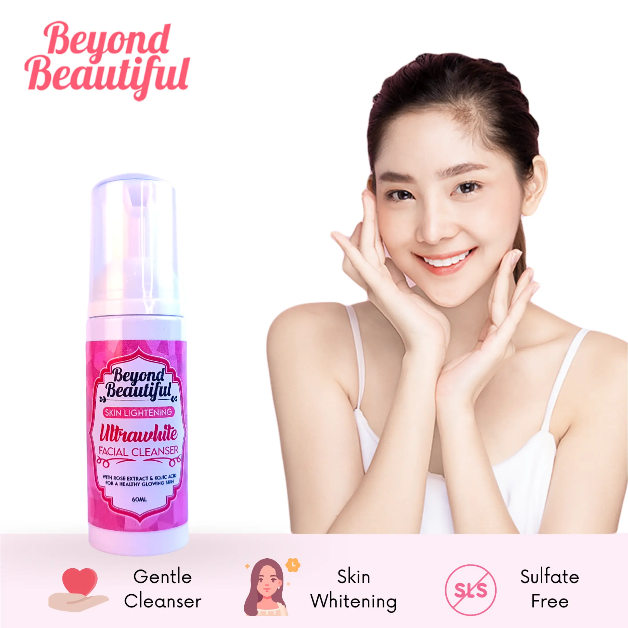 intensive whitening facial foam