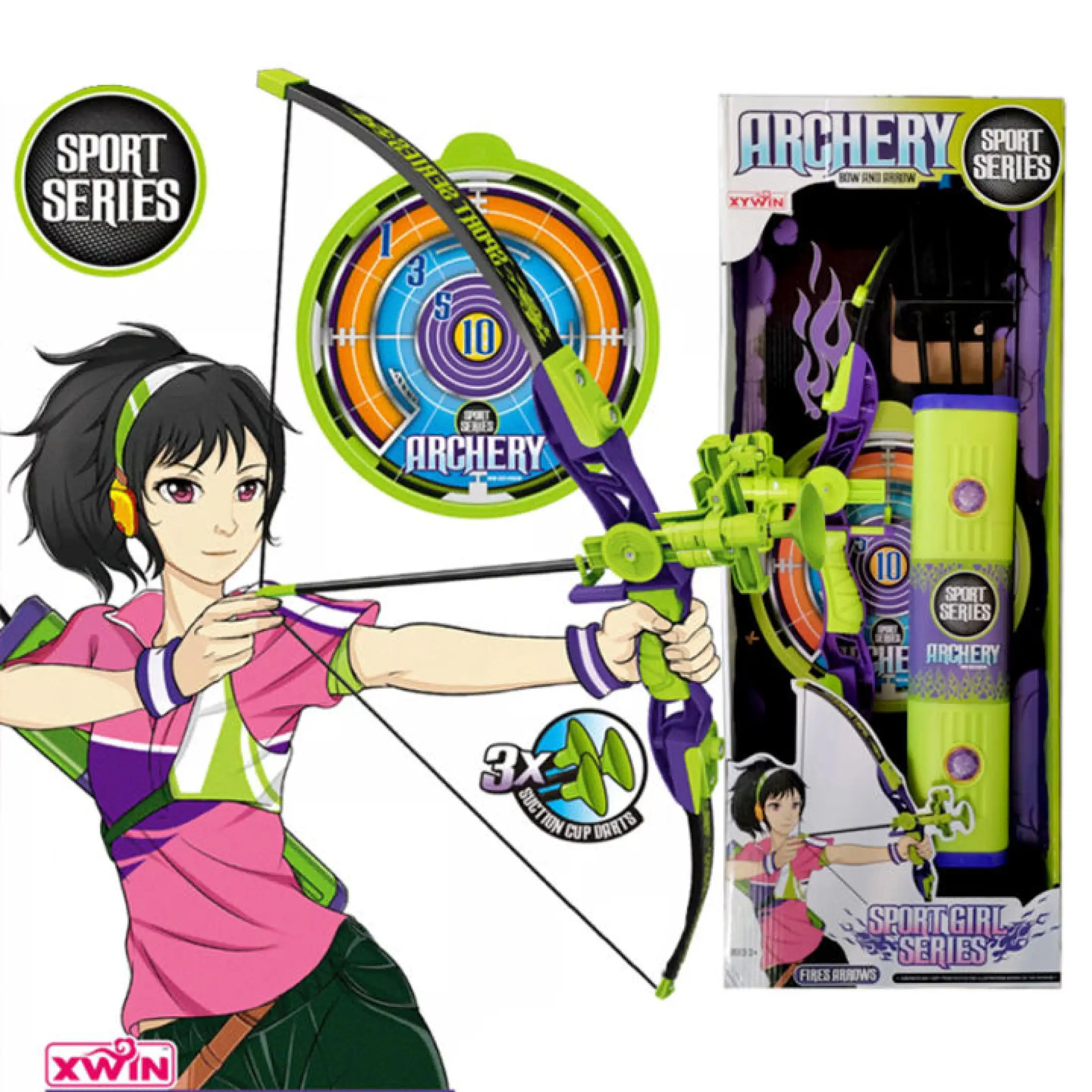 Sport Girl Series Archery Bow And Arrow With 3 Pcs Safe Suction Arrows Toy Set Lazada Ph - how to find the secrect bow in archery sim roblox