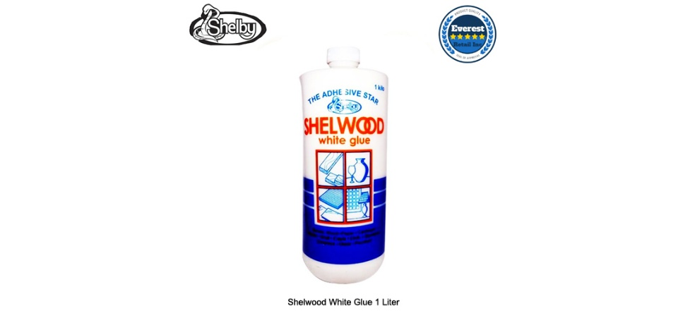 Shelby Shelwood White Wood Glue 1 Gallon 4Liters ( Limit Your Order 4 Gallon  Set Max)