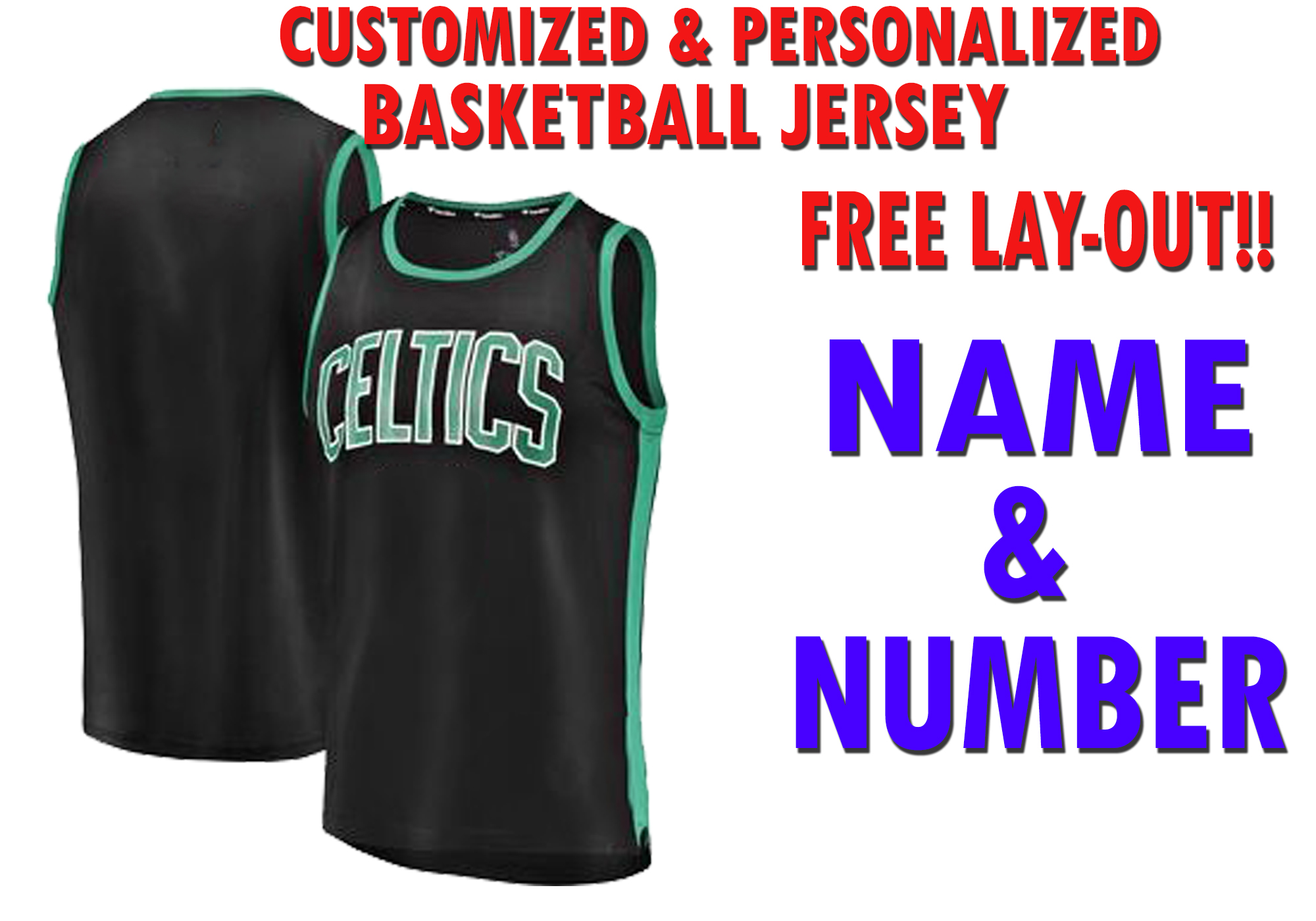 boston celtics personalized jersey