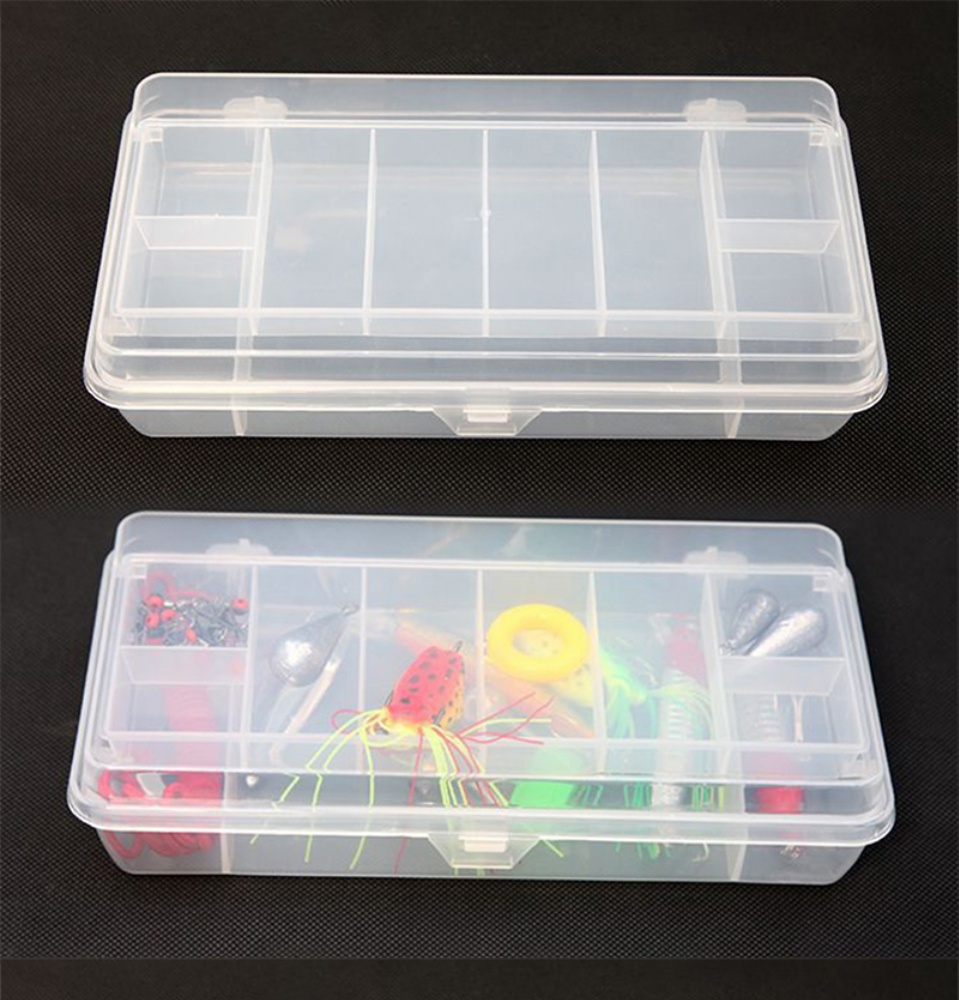 Fishing Lure Bait Tackle Bait Box Transparent Visible Box Plastic