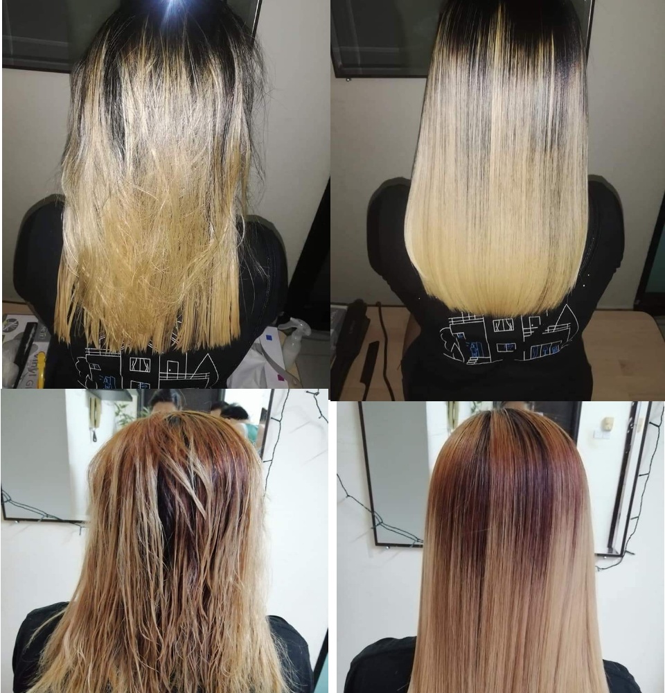 Highlights Brazilian Blowout For Bleached Hair Studio Blue In