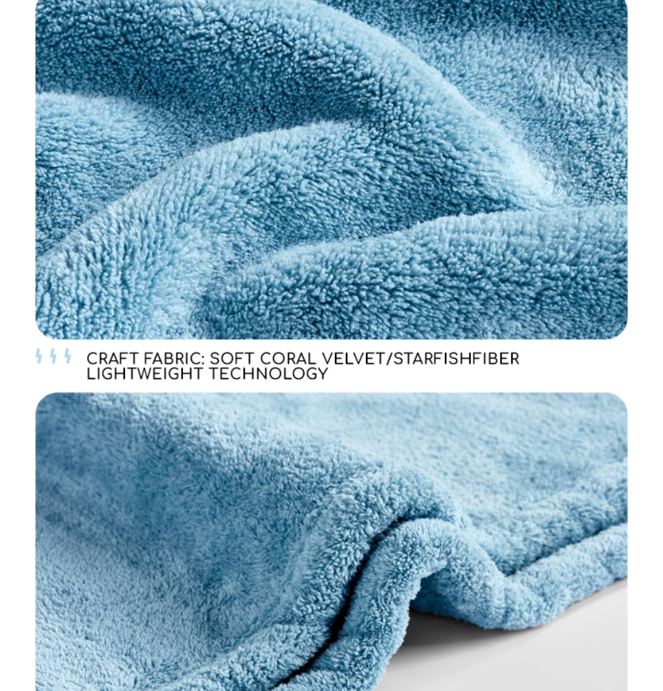 SPTA Double-sided coral velvet Towel Extra Soft Car Wash