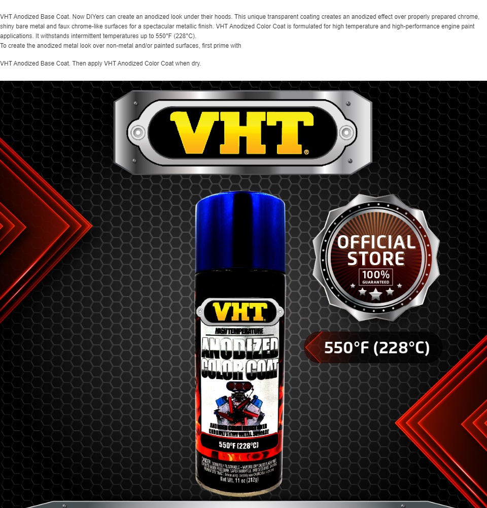 Vht Anodized Color Coat Vht Sp451 VHT Anodized Blue SP451 Lazada