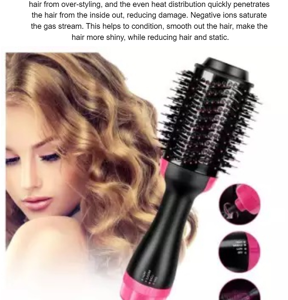 gas heated hair brush