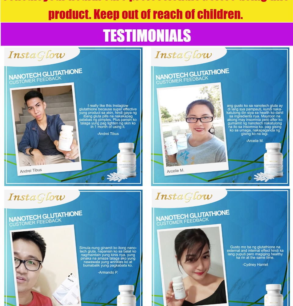 instaglow nanotech glutathione INSTAGLOW GLUTATHIONE NANOTECH (Dermatologist Tested and Approved)