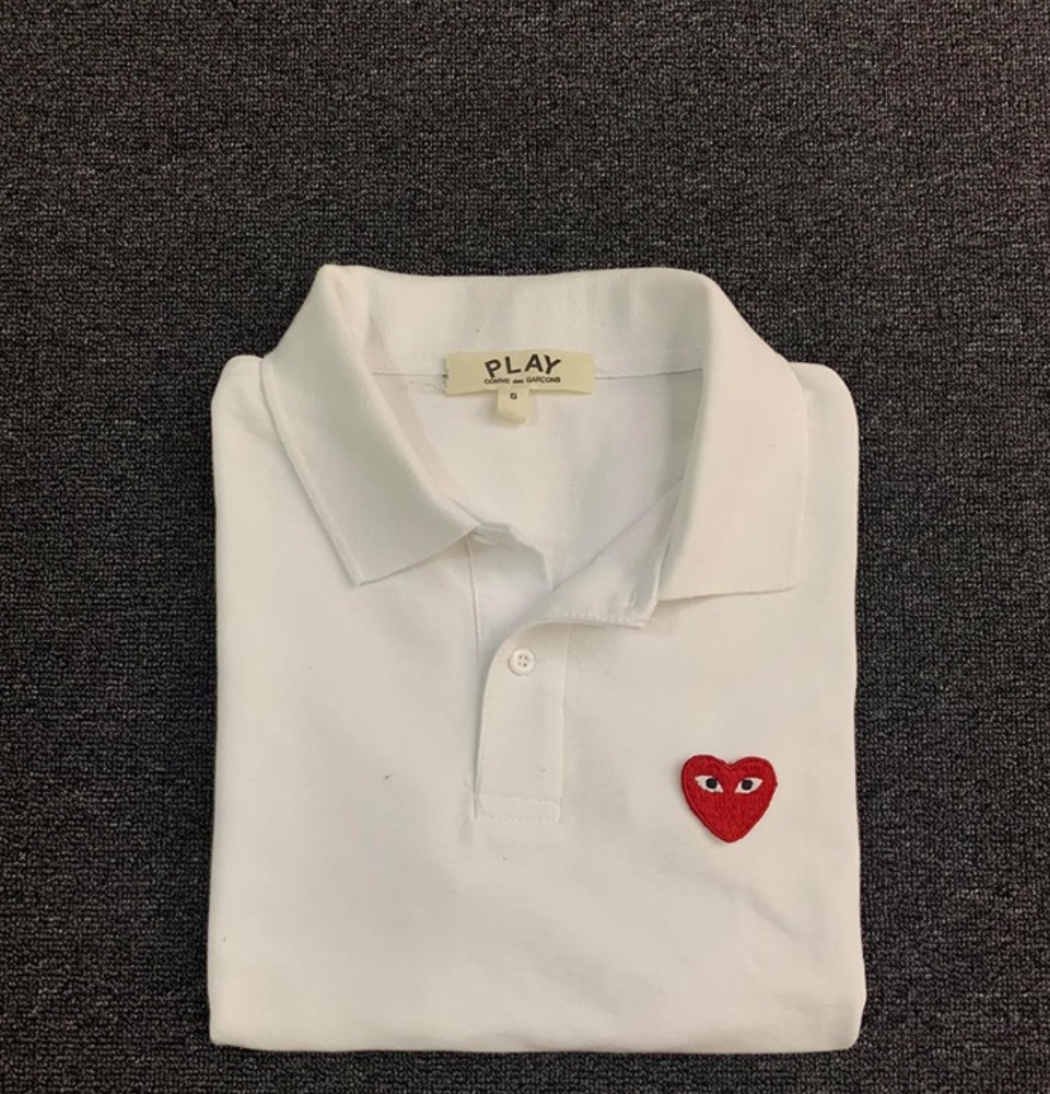cdg play polo shirt