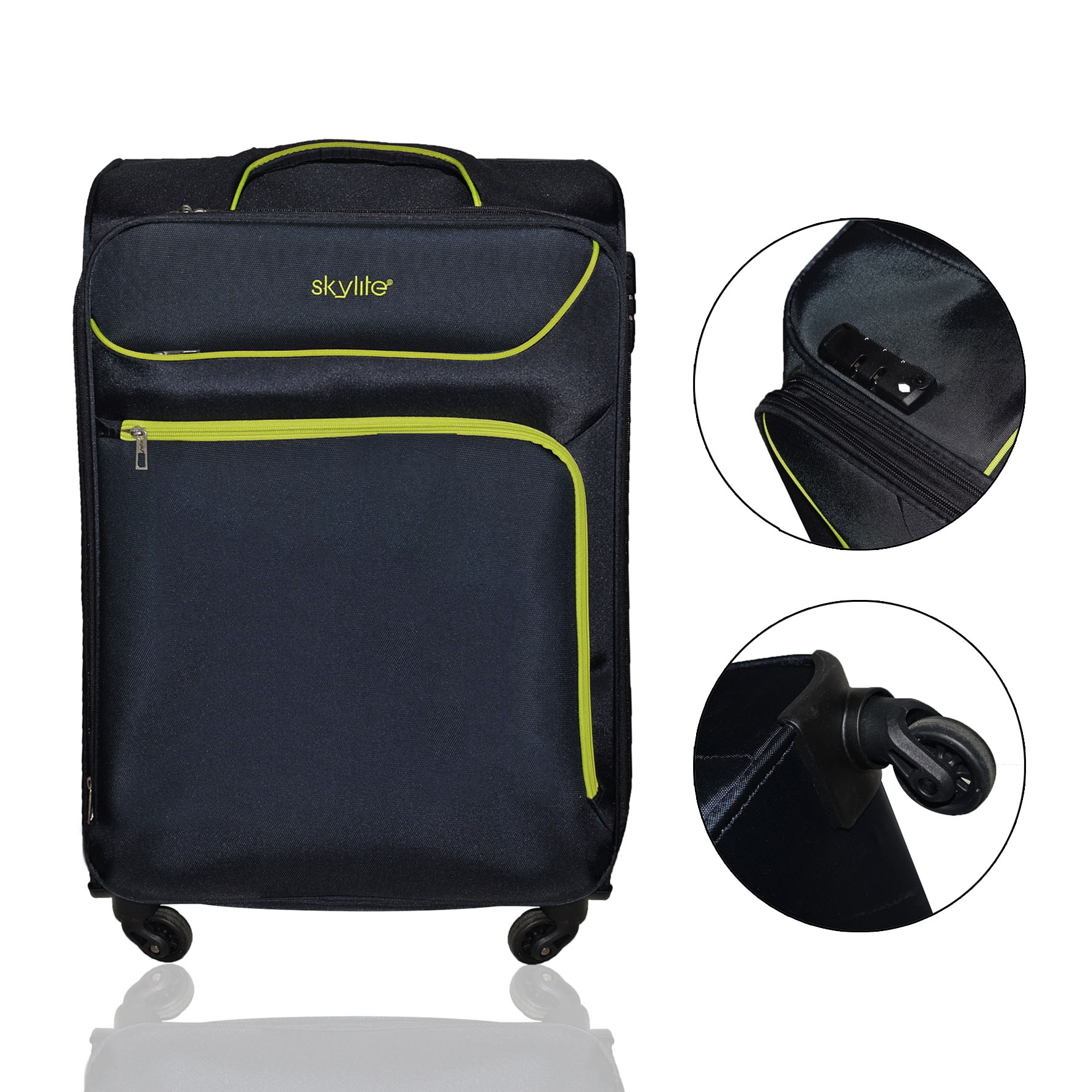 4 wheeled deluxe brief with laptop case