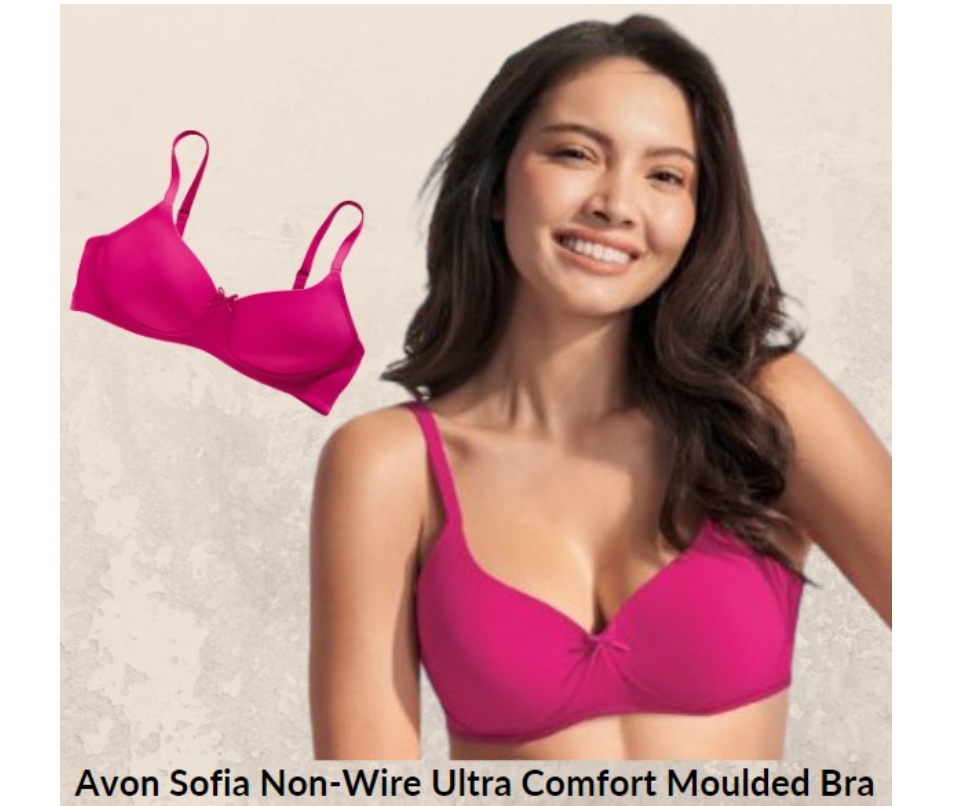 Avon bra for Women SOFIA Non-wire Ultra Comfort Moulded Bra Women Sexy Bra  Push up Lingerie Seamless Bra Everyday Comfort Wireless bra pack  Comfortable Bra