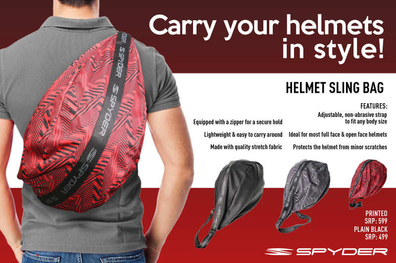 motorcycle helmet sling bag