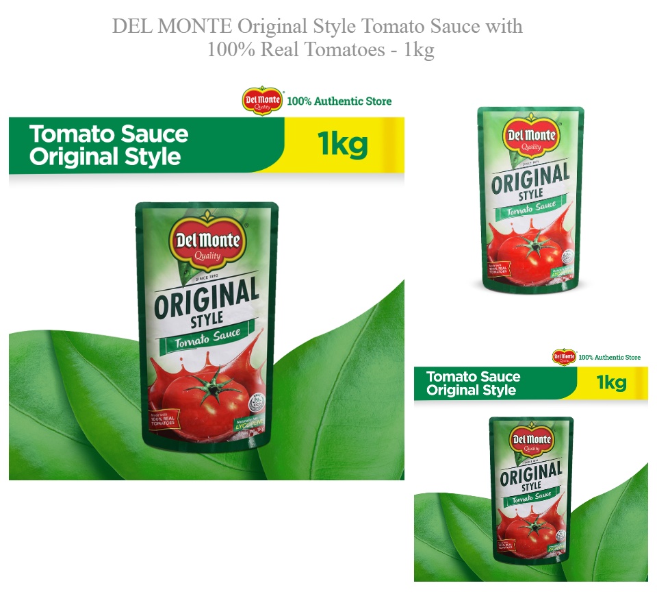 DEL MONTE Original Style Tomato Sauce with 100 Real Tomatoes 1kg