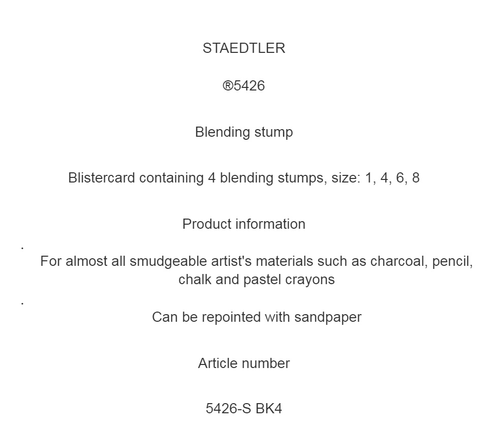 STAEDTLER® 5426 - Blending stump