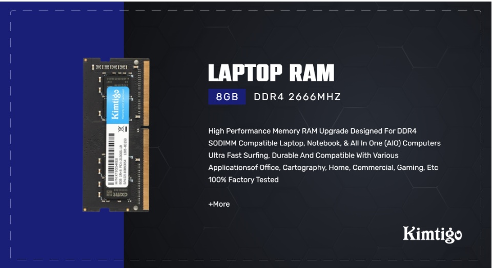 Kimtigo Ddr4 Laptop Ram 4gb Kimtigo Laptop Ram 16gb Ddr4 2666mhz