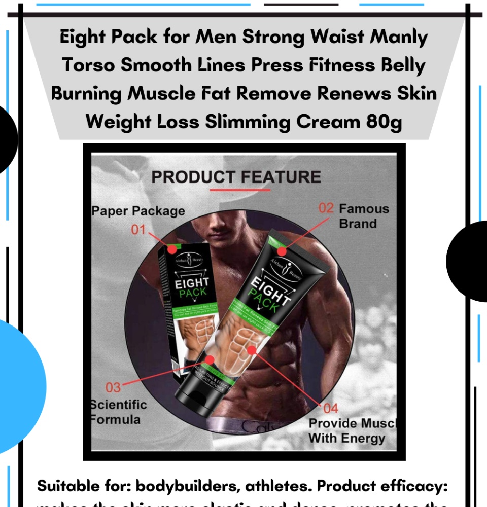 AICHUN BEAUTY Eight Pack for Men Strong Waist Manly Torso Smooth Lines  Press Fitness Belly Burning Muscle Fat Remove Renews Skin Weight Loss  Slimming