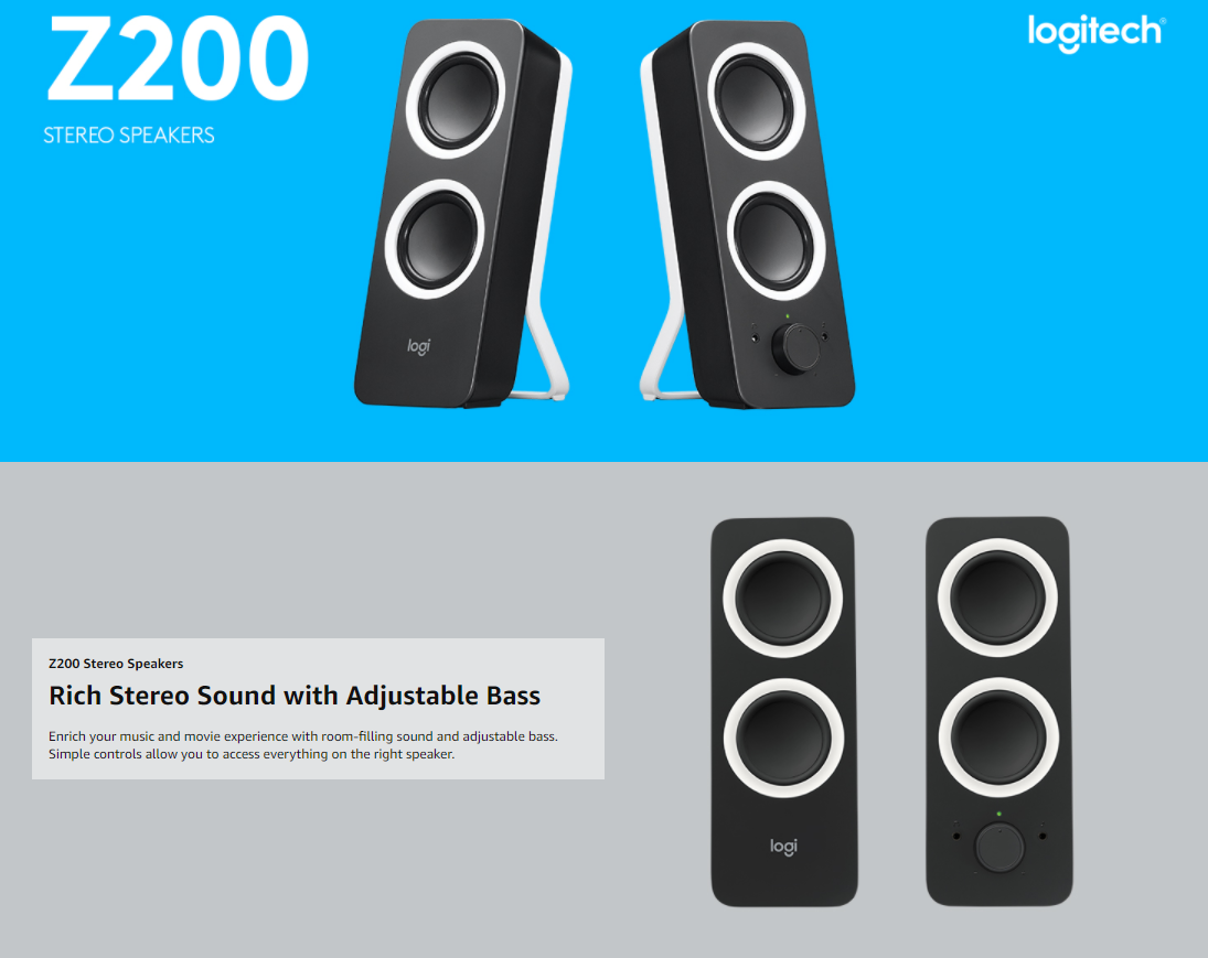 logitech z200 specs