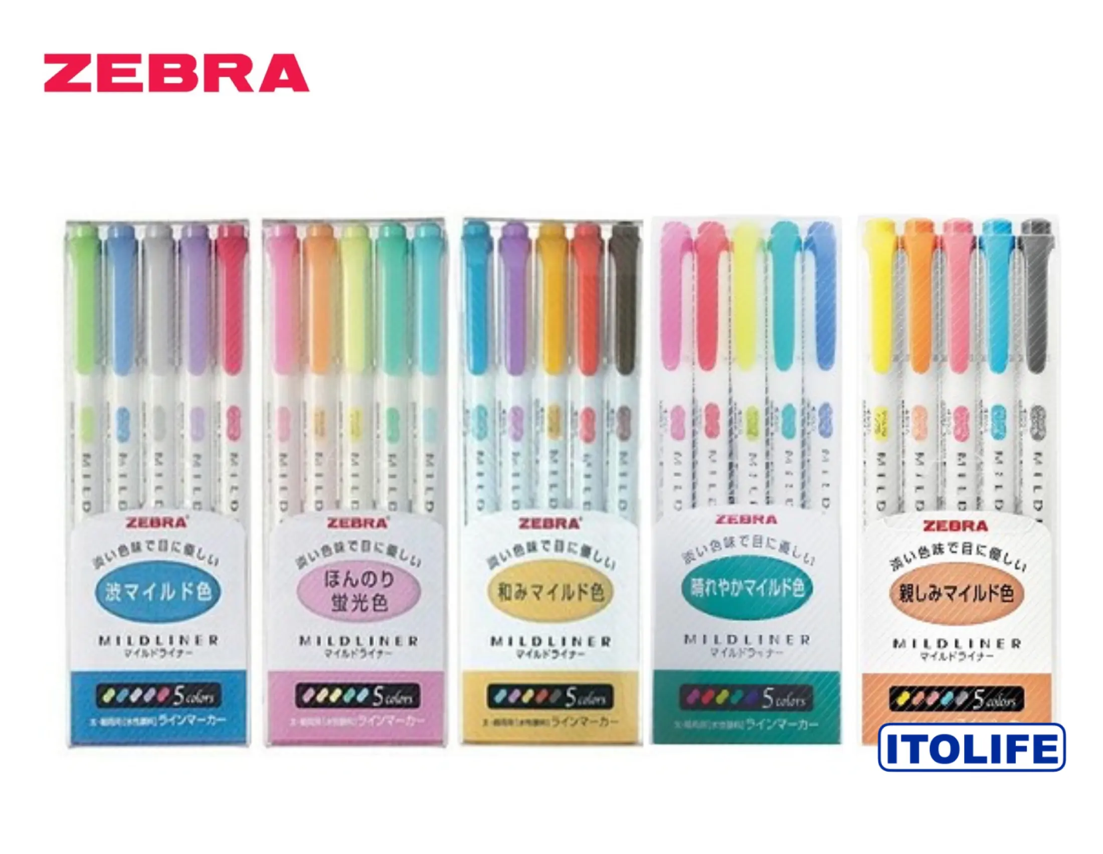 Zebra Mildliner Highlighter 5 Colors Set Lazada Ph