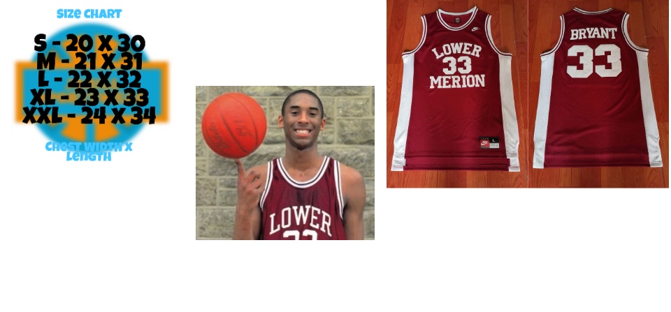 kobe bryant lower merion jersey 24