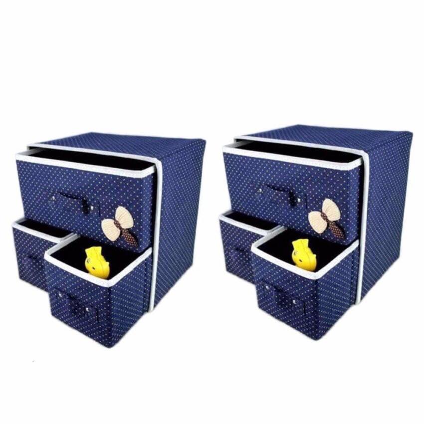 Acb 3in1 Mini Foldable Drawer Cabinet Storage With Bow Lazada Ph
