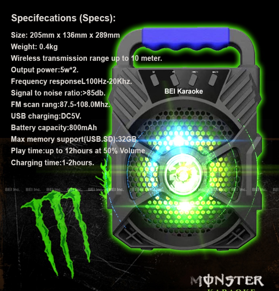 monster karaoke speaker