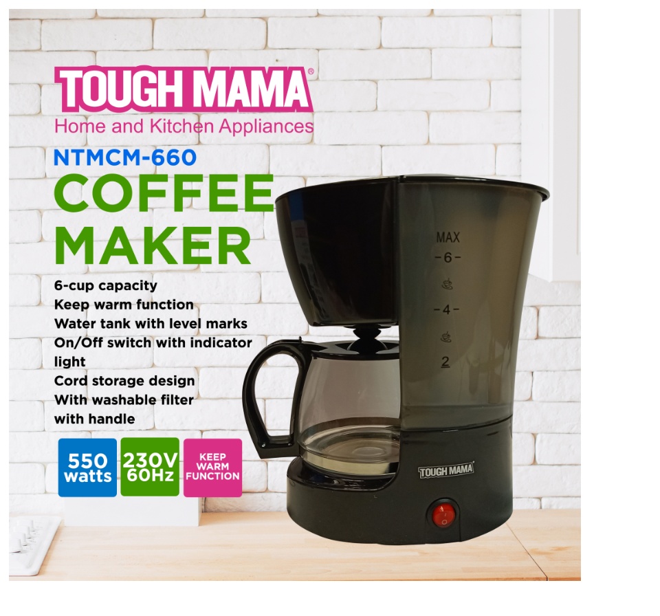 4-6 Cups Coffee Maker - Tough Mama Appliances